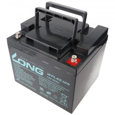 Afbeelding van Kung Long WPL45 12N F8 Longlife loodvlies accu, 12V, 45Ah, M6 binnendraad