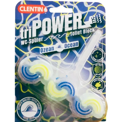 Afbeelding van Clentin Tri Power WC blokje Oceaan Fris