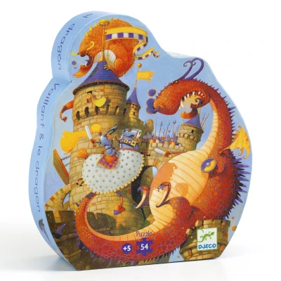 Afbeelding van Djeco puzzel ridders en draken 54st