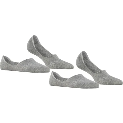 Afbeelding van Burlington Everyday 2PACK Hidden IN SHOE Enkelsokken, Dames, Maat: 35/36, Light grey