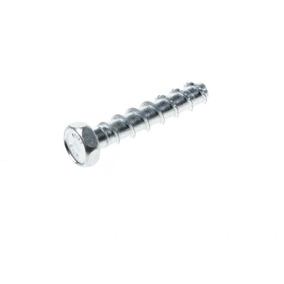 Afbeelding van Betonschroef zeskant verzinkt 12x60mm BM=10mm 100 stuks