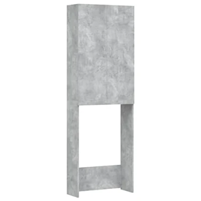 Image de vidaXL Meuble pour machine à laver Gris béton 64x25,5x190 cm808426