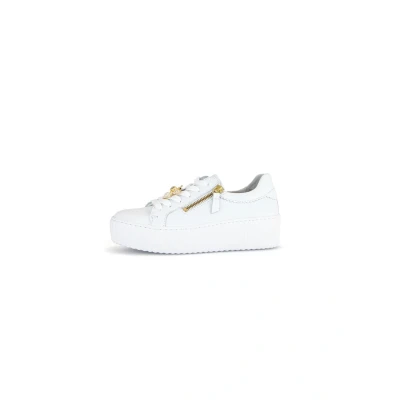 Afbeelding van GABOR art 63.201 21 sneaker wit leer veter/2 rits maat 4/37