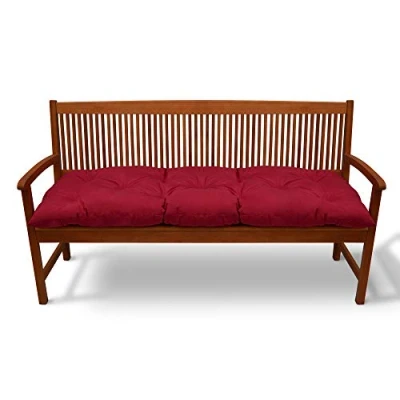 Afbeelding van Beautissu Bankkussen Flair BK Zitkussen Tuinkussen 150x50x8 cm rood kussen voor tuinbank