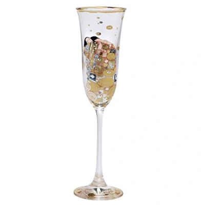 Afbeelding van Goebel Gustav Klimt 66926379 champagnefluit met echt gouden motief