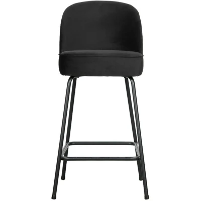 Afbeelding van Vogue barstoel 65 cm velvet zwart