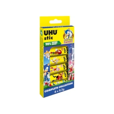 Afbeelding van UHU 7004786 plastic staafjes, 8,2 g, geel, 8 stuks
