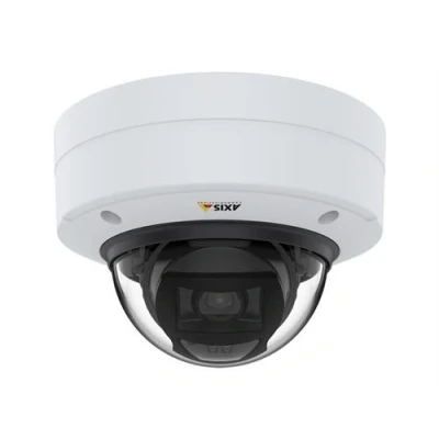 Image de AXIS P3268 LVE Caméra de surveillance réseau dôme extérieur anti poussière / imperméable résistant aux dégradations couleur (Jour et nuit) 8 MP 3840 x 2160 à focale variable audio LAN 10/100 H.264 HEVC H.265 MPEG 4 AVC