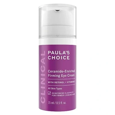 Afbeelding van Paula&#039;s Choice CLINICAL Ceramide Oogcrème anti ongemak vochtinbrengende crème tegen rimpels en oogcontour verzorging met retinol, vitamine E &amp; C alle huidtypes 15 ml