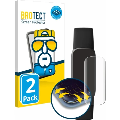 Afbeelding van BROTECT Screenprotector voor Fitbit Luxe Folie Beschermfolie transparant volledig dekking (2 Stuks)
