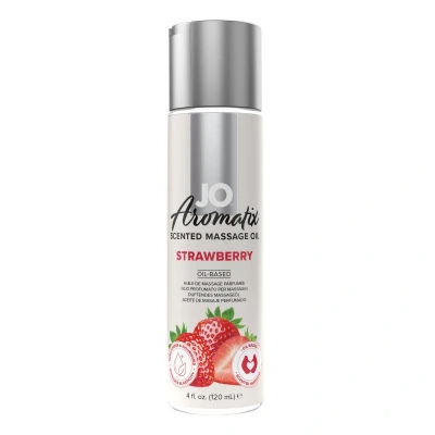 Afbeelding van System JO Aromatix Scented Massage Oil Aardbei 120 ml
