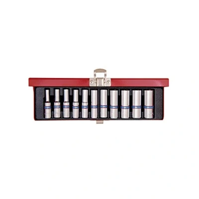 Afbeelding van KING TONY 2511MR Metrische dopsleutelset, set van 11, 1/4 inch