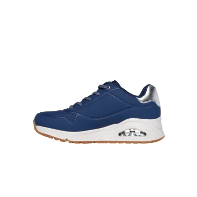 Afbeelding van Skechers Uno Shimmer Away sneakers voor dames, Navy Blauw