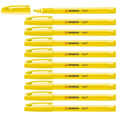 Afbeelding van STABILO flash markeerstift, geel markeerstift