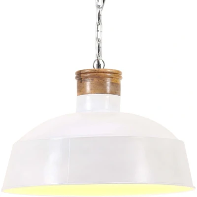 Afbeelding van Hanglamp industrieel E27 58 cm wit