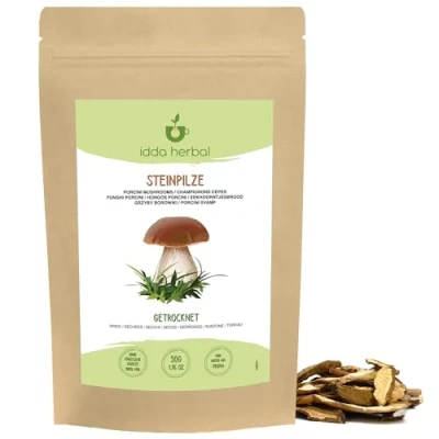 Afbeelding van gedroogde eekhoorntjesbrood (50 g), Boletus Edilus, porcini, hele steenpaddenstoelen, 100% natuurlijk en zuiver, veganistisch