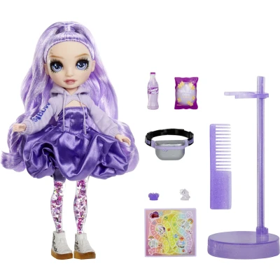 Afbeelding van Rainbow High Sparkle &amp; Shine modepoppen Viola (paars)