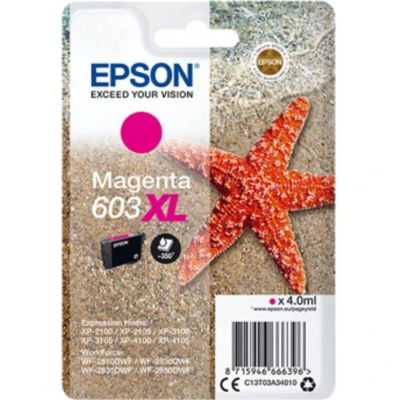 Afbeelding van Epson 603XL (C13T03A34010) Inktcartridge Magenta Hoge capaciteit