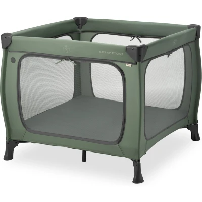 Afbeelding van Hauck Sleep N Play SQ Set Campingbedje Dark Green