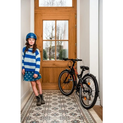 Afbeelding van Nutcase Street Ocean Stripe Gloss MIPS L Fietshelm (60 64 cm)
