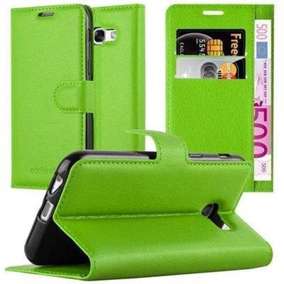 Afbeelding van Cadorabo Hoesje geschikt voor Samsung Galaxy A5 2017 in MUNT GROEN Beschermhoes met magnetische sluiting, standfunctie en kaartvakje Book Case Cover Etui