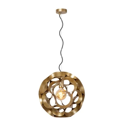 Afbeelding van Lucide HANNELORE Hanglamp Ø 40 cm 1xE27 Mat Goud / Messing