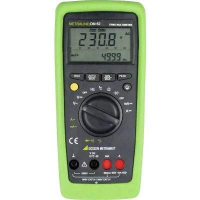 Afbeelding van Gossen Metrawatt METRALINE DM 62 Multimeter Digitaal CAT III 600 V, IV 300 V Weergave (counts): 6600