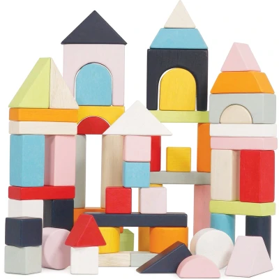 Afbeelding van Le Toy Van LTV Bouwstenen &amp; Zak 60 stuks