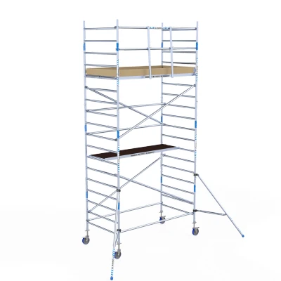 Afbeelding van Rolsteiger Alumexx Basic Schoren L250xB135cm 6.20m werkhoogte Carbon Deck platformen
