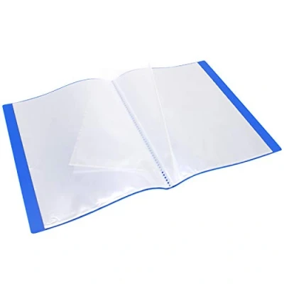Afbeelding van WAYTEX 931421 Documentenbescherming, A4, 80 weergaven, 40 hoezen, polypropyleen, blauw