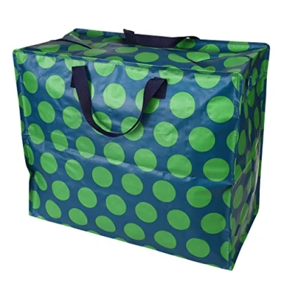 Afbeelding van Rex london jumbo opbergtas green on blue spotlight
