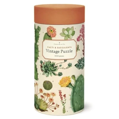 Afbeelding van Cavallini &amp; Co vintage puzzel Cacti Succulents