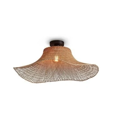 Afbeelding van GOOD&amp;MOJO Plafonniere Ibiza Bamboe 65x65x20cm