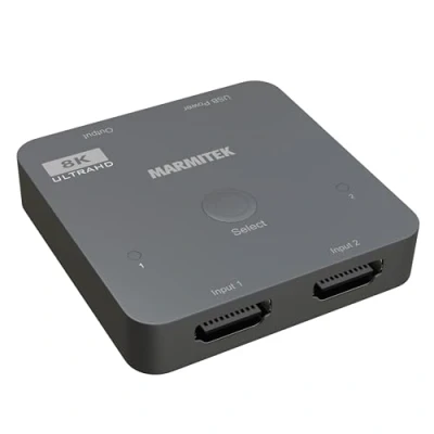 Afbeelding van Marmitek AS28 HDMI Switch 8K 60Hz 4K 120Hz switches 2.1 2 in / 1 uit