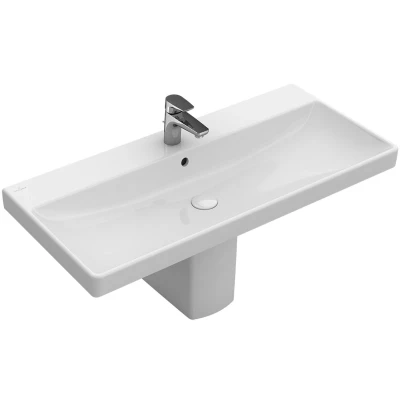 Afbeelding van Villeroy &amp; Boch Avento meubelwastafel wit ceramic+ (80 x 47 cm) 1