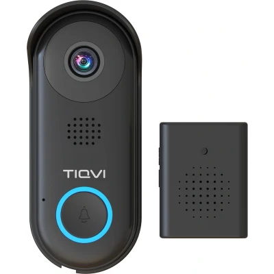 Afbeelding van Slimme Deurbel met Camera Bedrade Video zonder Abonnement WiFi Full HD Incl. Chime