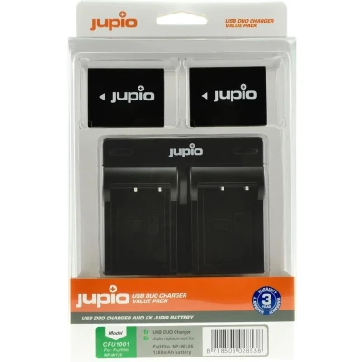 Afbeelding van Jupio Kit: 2x Battery NP W126S + USB Dual Charger