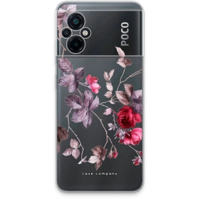 Afbeelding van Case Company® hoesje geschikt voor Xiaomi Poco M5 Mooie bloemen Soft Cover Telefoonhoesje Bescherming aan alle Kanten en Schermrand