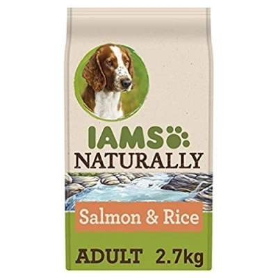 Afbeelding van 2x Iams Naturally Dog Adult Atlantische Zalm &amp; Rijst 2,7 kg