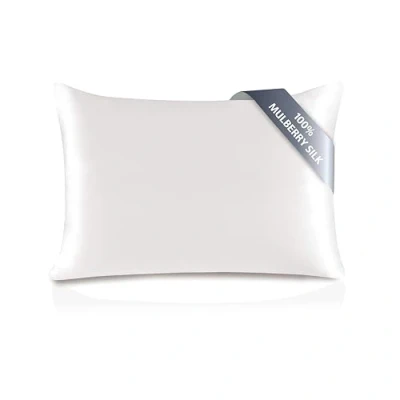 Afbeelding van TOWNSSILK Kussensloop van 100% natuurlijke moerbeizijde, voor haar en huid, 19 mm zijde aan beide zijden, 1 stuk, donkergrijs, standaard 65 x cm