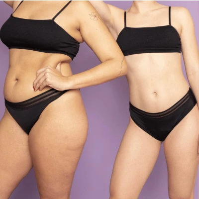 Afbeelding van Beppy Panties Menstruatie Ondergoed Onyx Maat M (2 stuks)