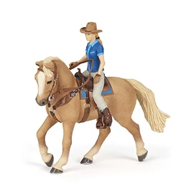 Afbeelding van Papo Westernpaard met Ruiter