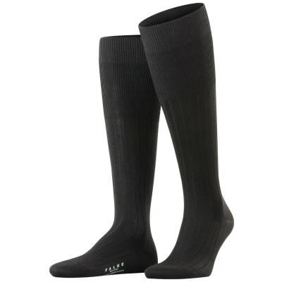 Afbeelding van Falke Milano Business &amp; Casual Kniekousen black, Heren, Maat: 41/42, Black