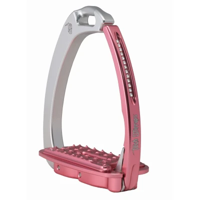 Image de Tech Stirrups Étriers Venice Sloped Evo Swarovski Argent/Rose