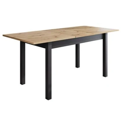 Afbeelding van Meubella Eetkamertafel Quincy Eiken 186 cm Uitschuifbaar