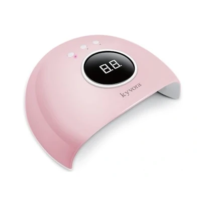 Afbeelding van KYVORA UV/LED lamp, 36 W, voor het drogen van nagels, semi permanente nagellak en gel, digitale timerweergave, professionele kwaliteit, roze