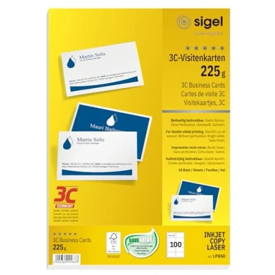 Image de Sigel Business Card 3C LP850 cartes de visite 100 carte(s)