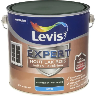 Afbeelding van Levis Expert Lak Buiten Satin Empiregroen 2.5L