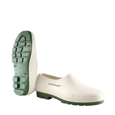 Afbeelding van Dunlop Bicolour PVC klompen, wit/groen, 37