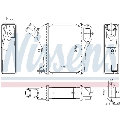 Afbeelding van Nissens Interkoeler 961423